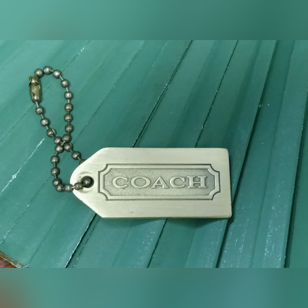 Coach Metal Charm Hang Tag Key Fob